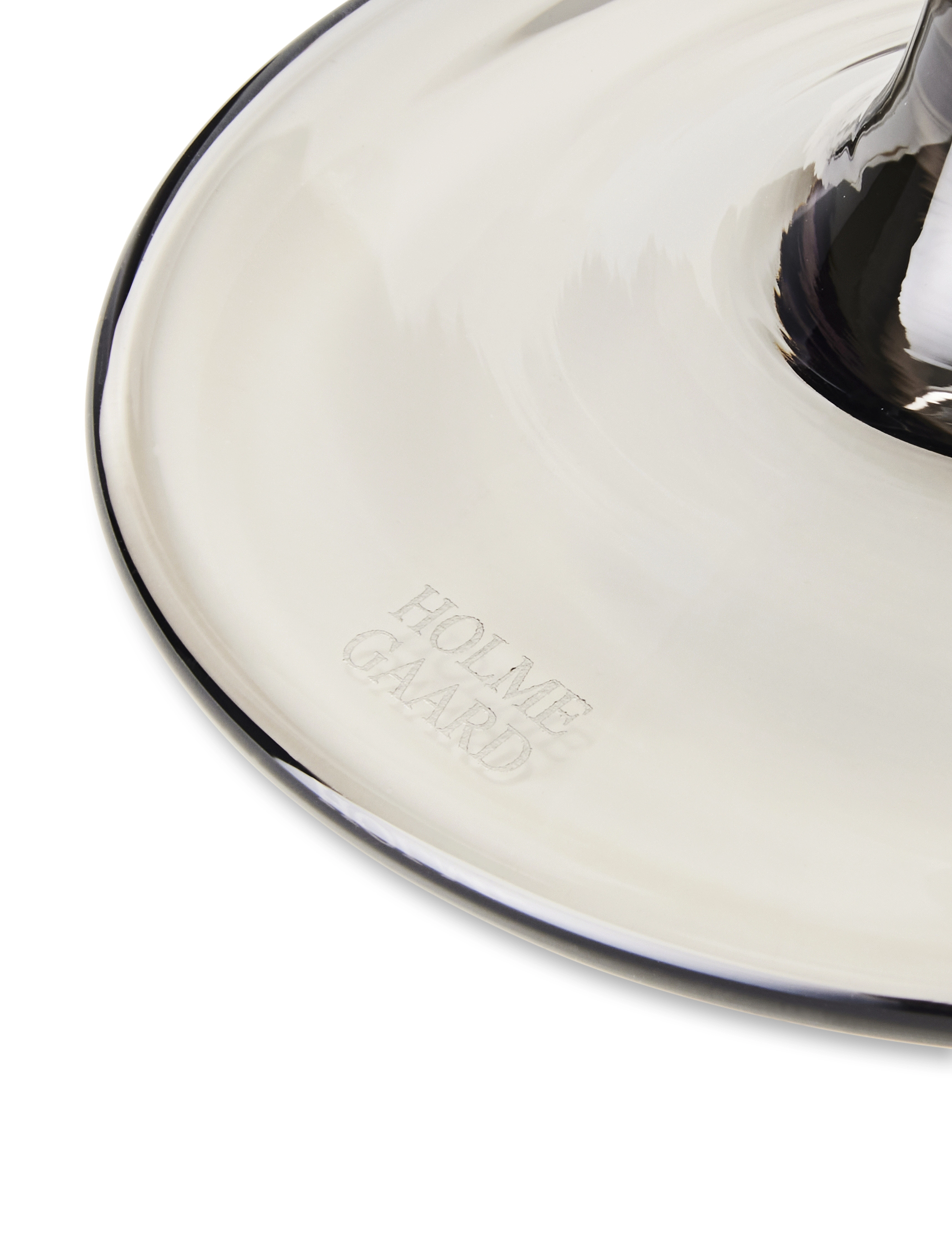 Holmegaard - Flow Glass on foot 35 cl smoke - white wine glasses - smoke - 5
