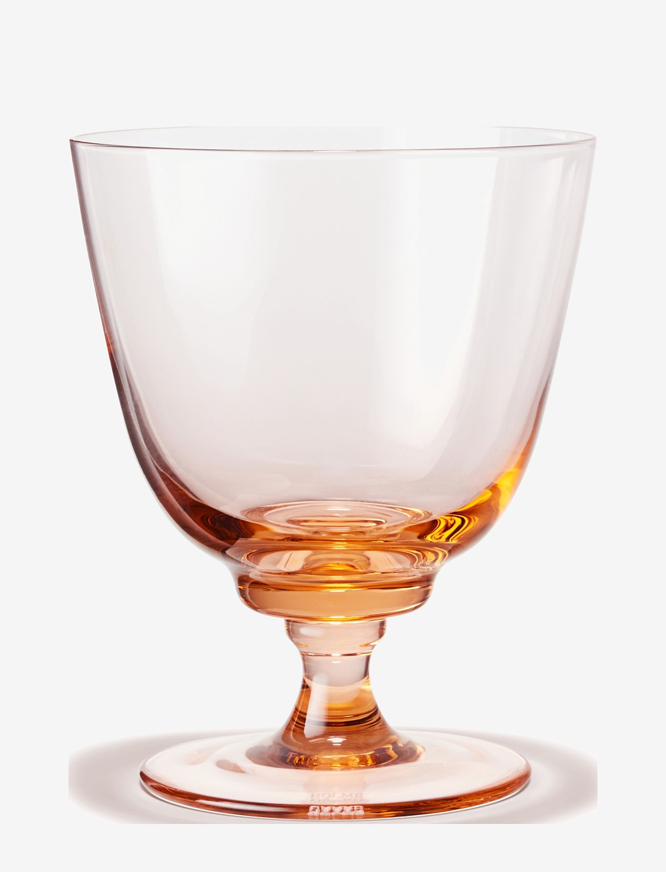 Holmegaard - Flow Glass med stett 35 cl champagne - hvitvinsglass - champagne - 0