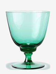 Flow Glass on foot 35 cl emerald green - EMERALD GREEN