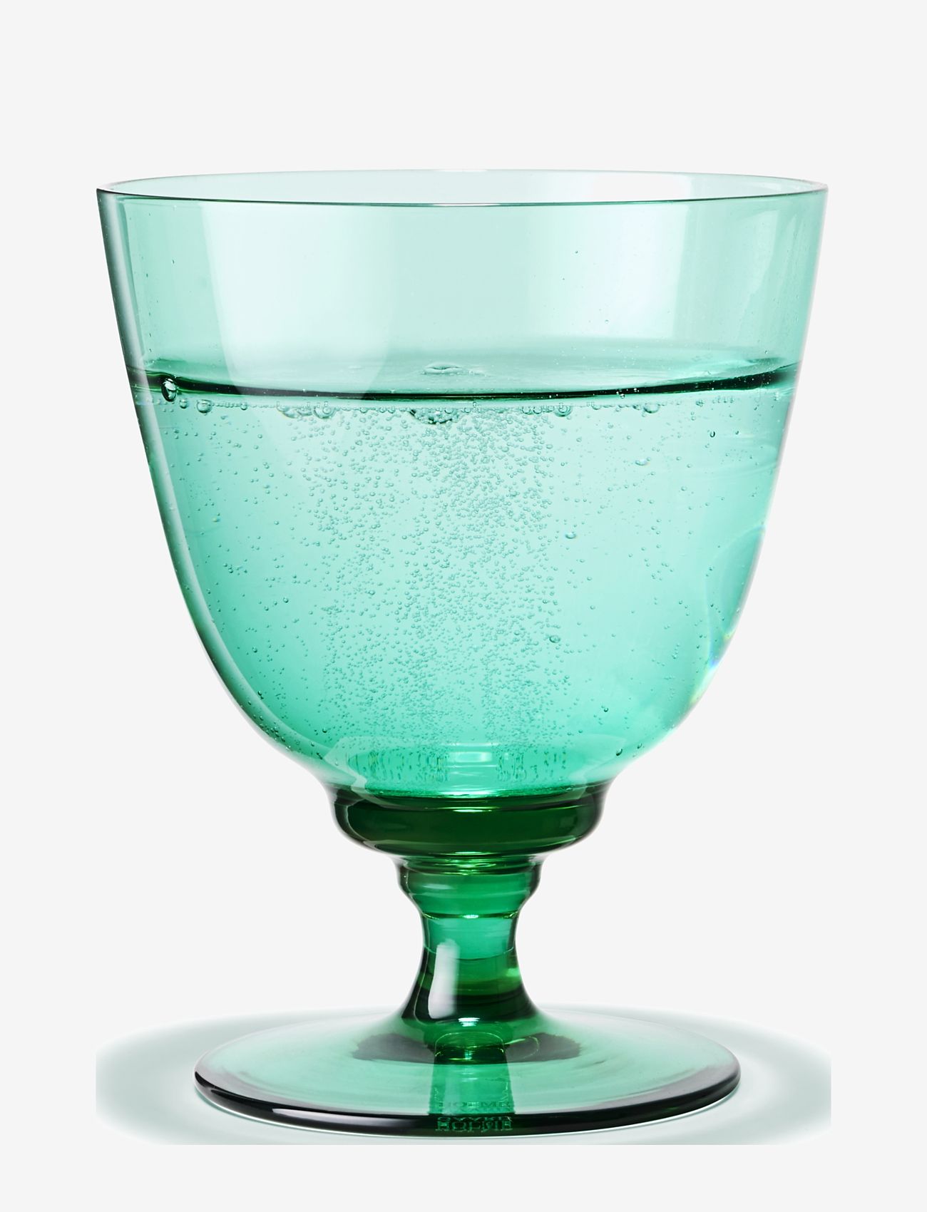 Holmegaard - Flow Glass on foot 35 cl emerald green - white wine glasses - emerald green - 1