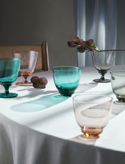 Holmegaard - Flow Glass on foot 35 cl emerald green - balto vyno taurės - emerald green - 2