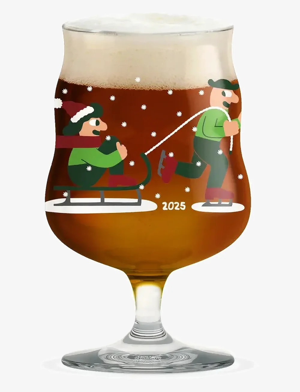 Holmegaard - Mikkeller Universal Beer Glas Christmas 2025 40 cl clear w. - weihnachts-tischgedecke - clear w. deco - 0