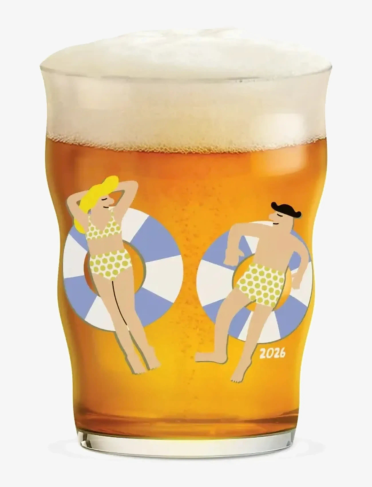 Holmegaard - Mikkeller Pint Beer Glas 2026 40 cl clear w. deco - shop by price - clear w. deco - 1