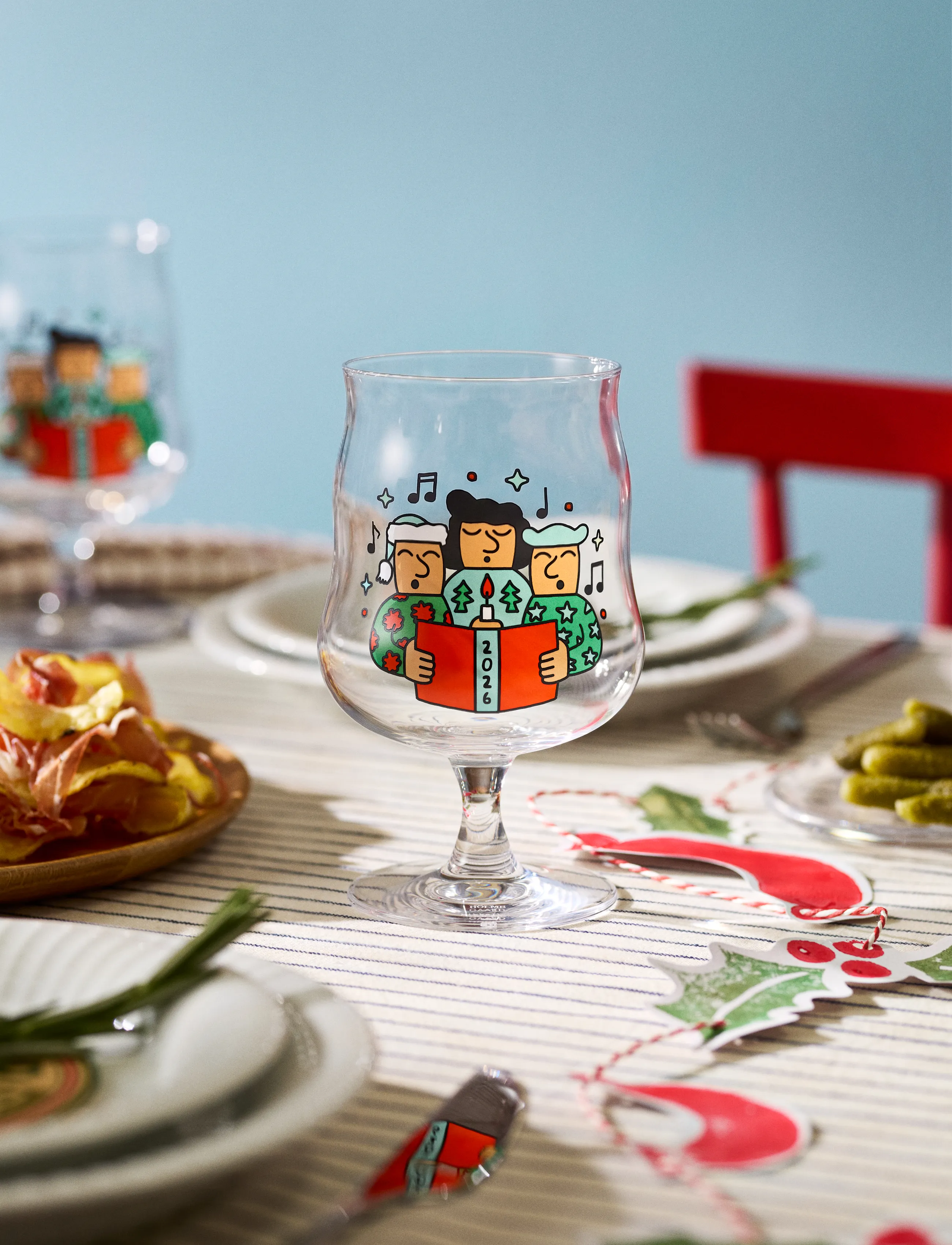 Holmegaard - Mikkeller Universal Beer glass 2026 40 cl clear w. deco - beer glasses - clear w. deco - 4
