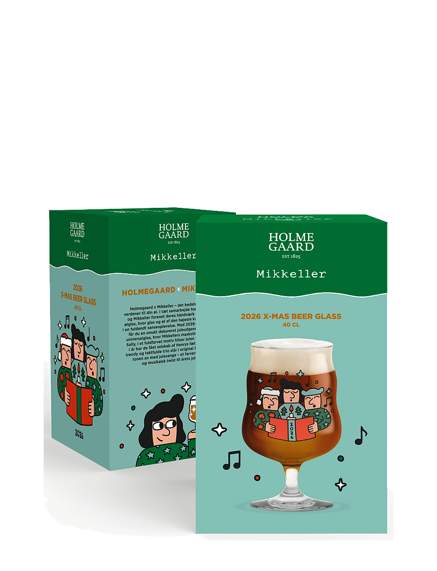 Holmegaard - Mikkeller Universal Beer glass 2026 40 cl clear w. deco - beer glasses - clear w. deco - 3
