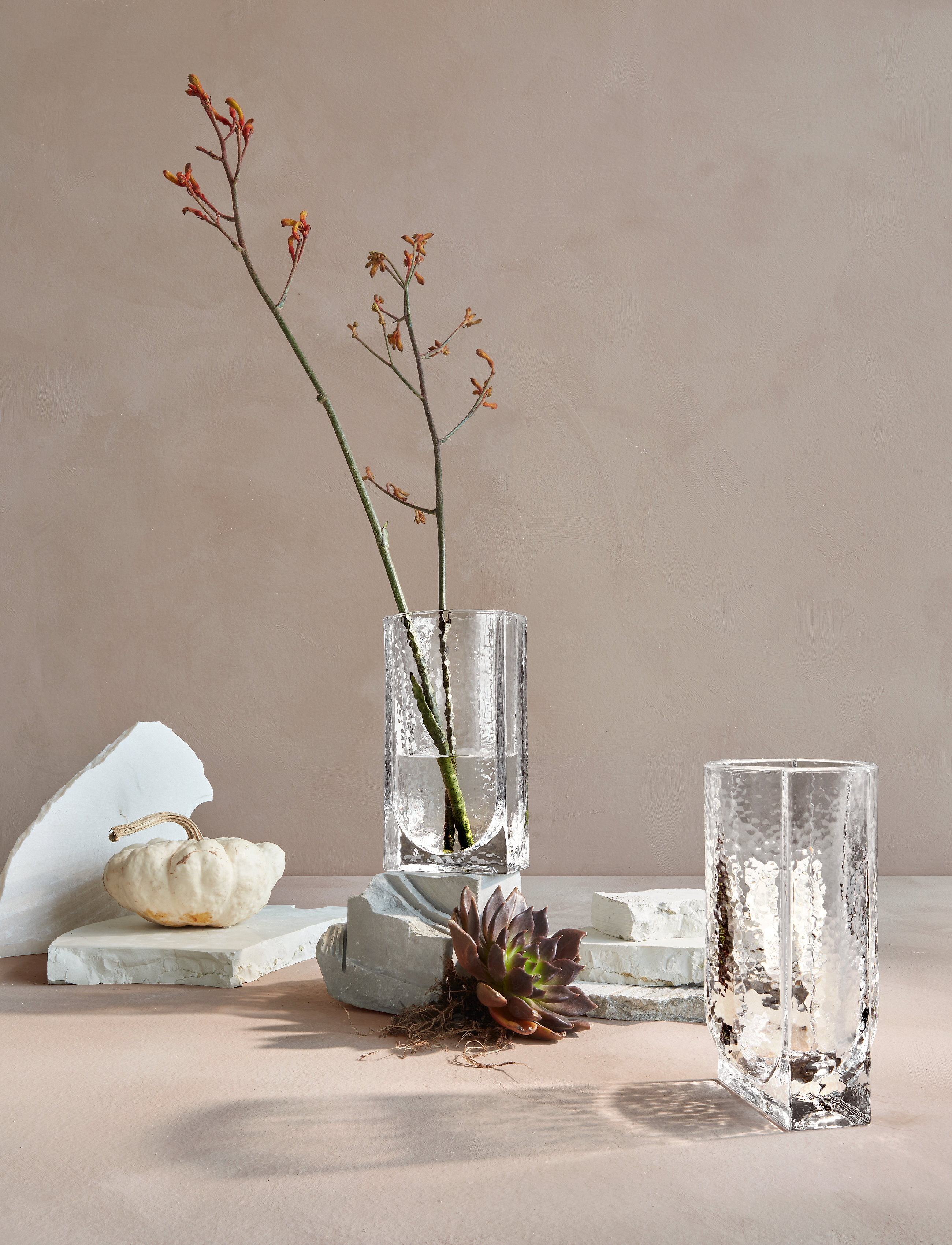 Holmegaard Forma Vase H20, H20 cm, Nude, Vaser > Store Vaser, Unisex