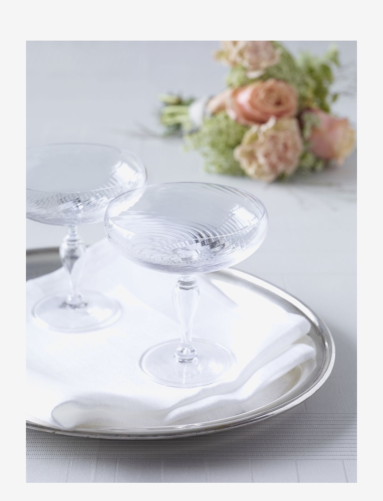 Holmegaard - Regina Champagne Glass 25 cl clear - kuohuviinilasit - clear - 2