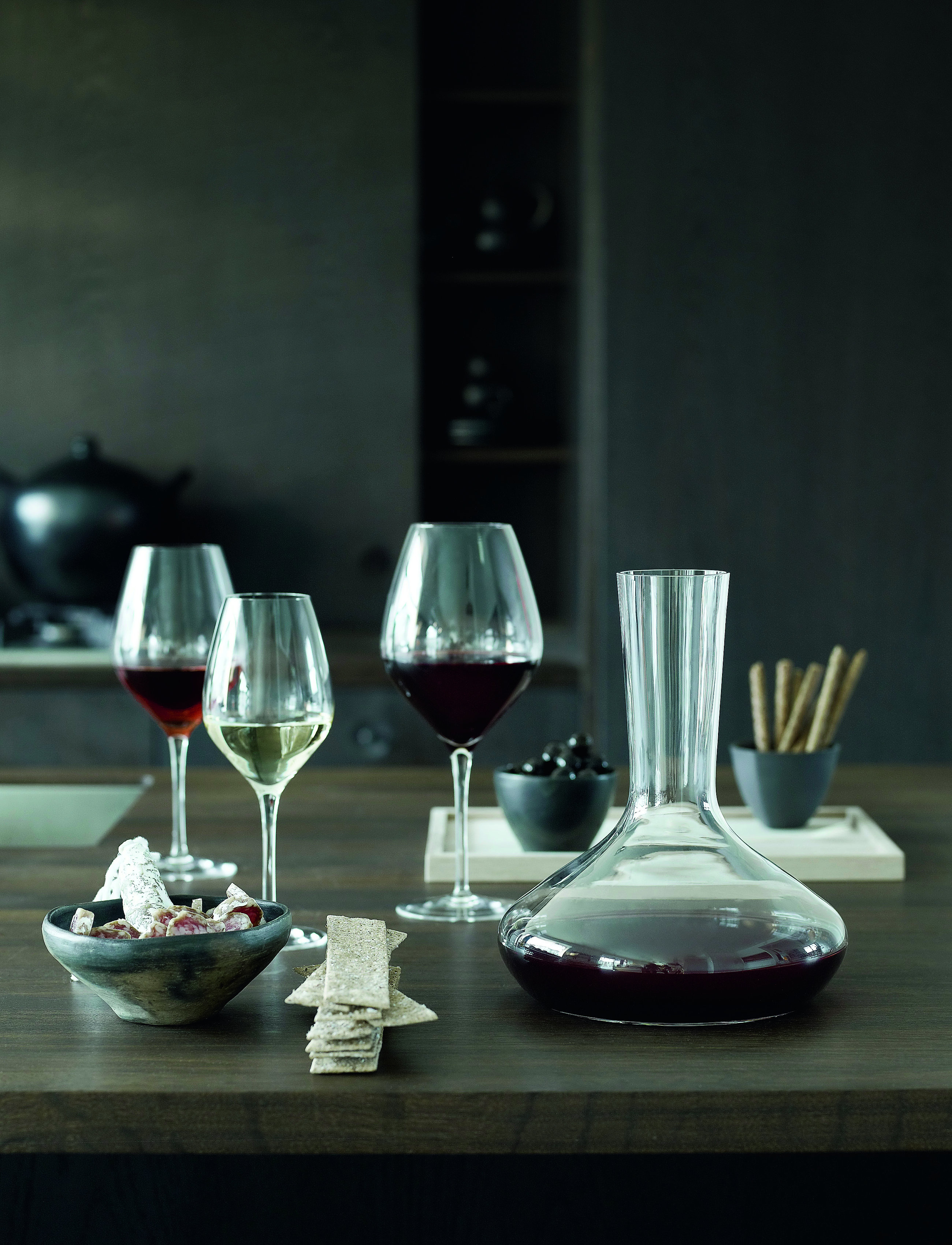 Holmegaard Cabernet Vinkaraffel 1,7 L, 1.7 Jugs & Carafes, Nackt - Wine Carafes Decanters, Homeware