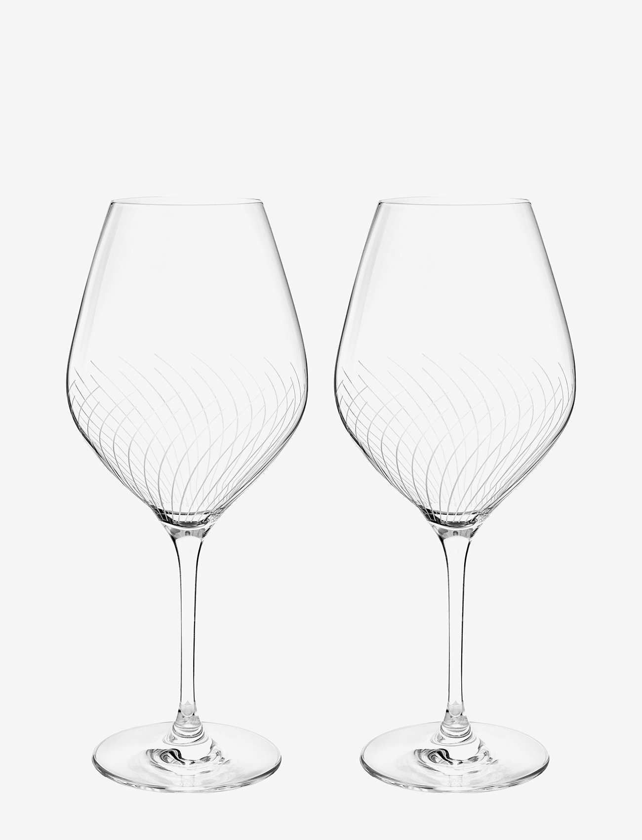 Holmegaard - Cabernet Lines Glass 69 cl 2 pcs. - kieliszki do czerwonego wina - clear - 0