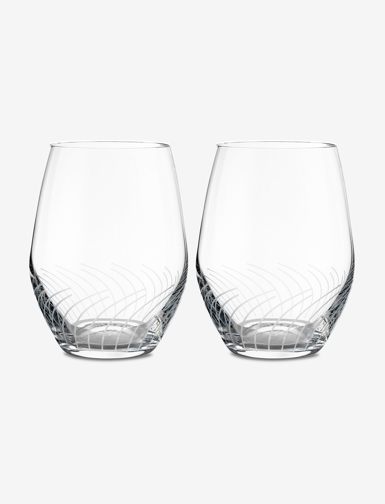 Holmegaard Cabernet Lines Vandglas 25 Cl 2 Stk., Drikkeglas, Nude, Str: 25 CL
