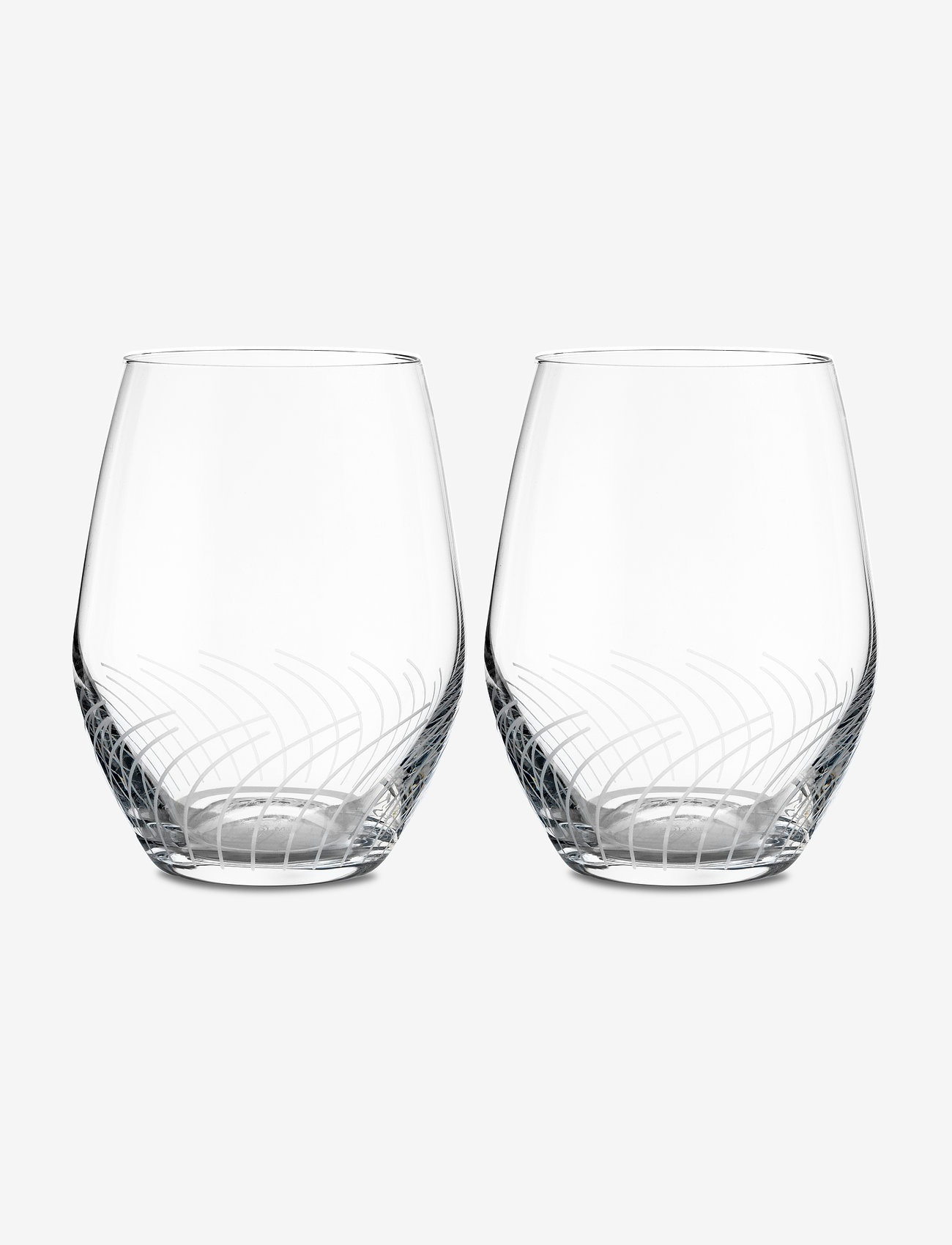 Holmegaard - Cabernet Lines Tumbler 25 cl 2 pcs. - drinking glasses & tumblers - clear - 0