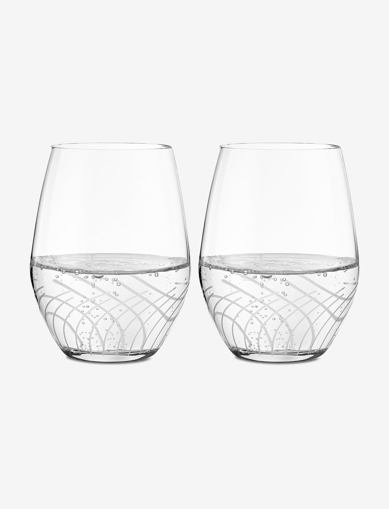 Holmegaard - Cabernet Lines Tumbler 25 cl 2 pcs. - drinking glasses & tumblers - clear - 2