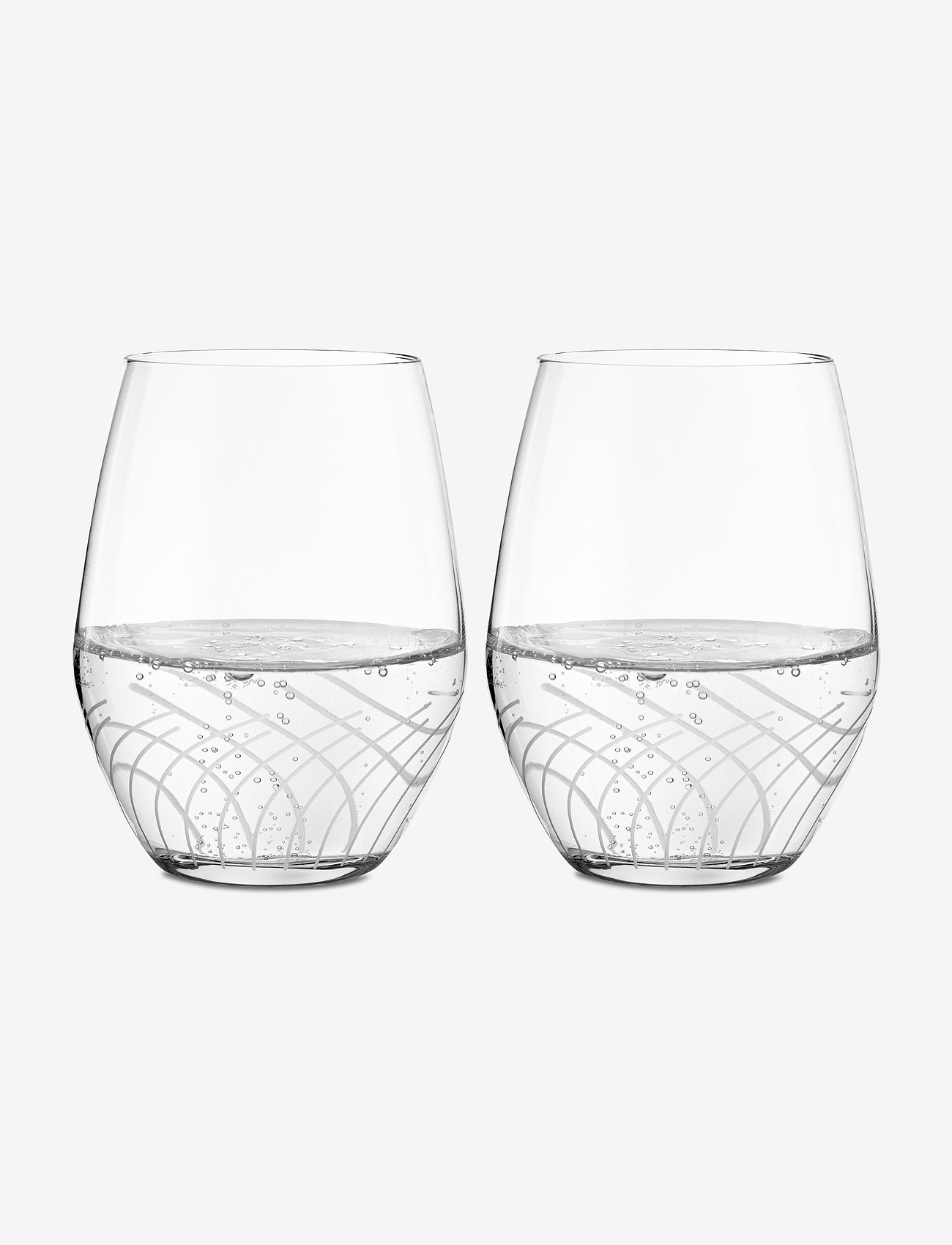 Holmegaard - Cabernet Lines Tumbler 25 cl 2 pcs. - drinking glasses & tumblers - clear - 1