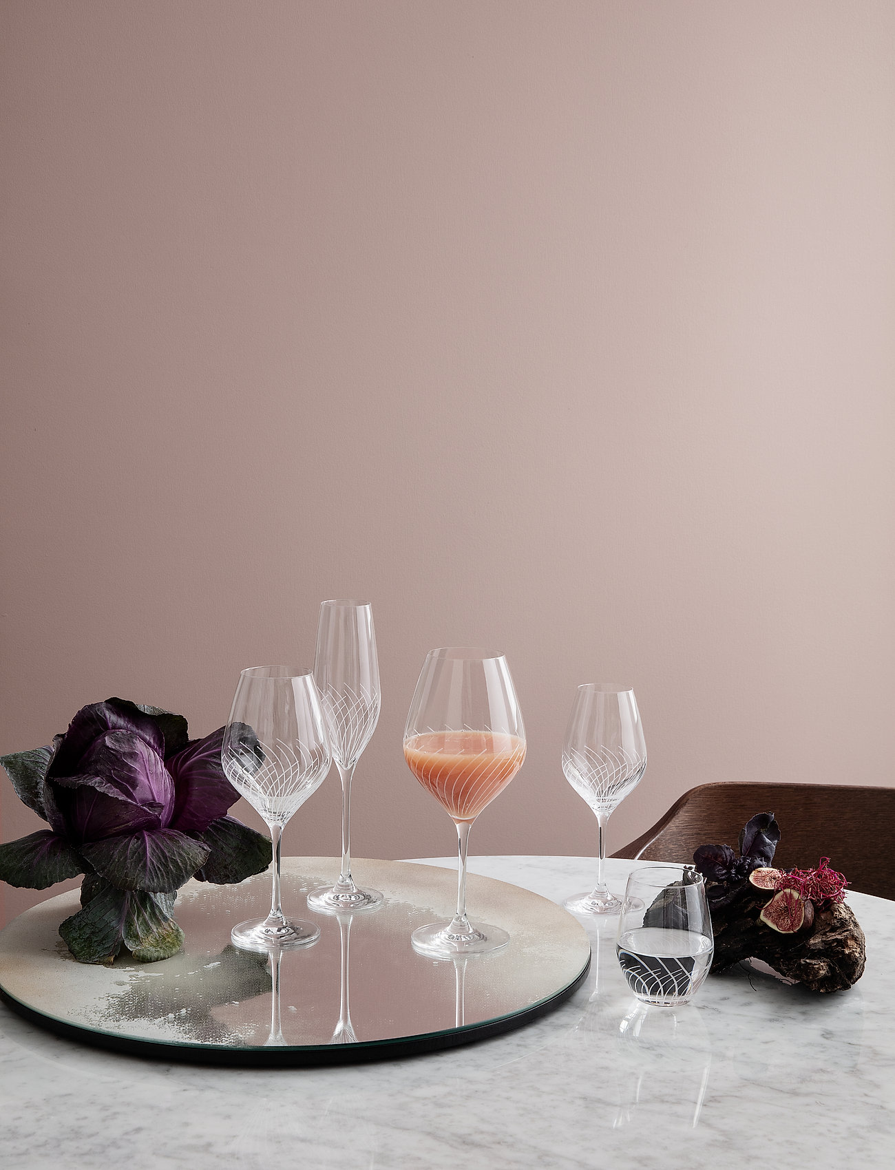 Holmegaard Cabernet Lines Vandglas 25 Cl 2 Stk., CL, Glass, Nackt - Drinking Homeware