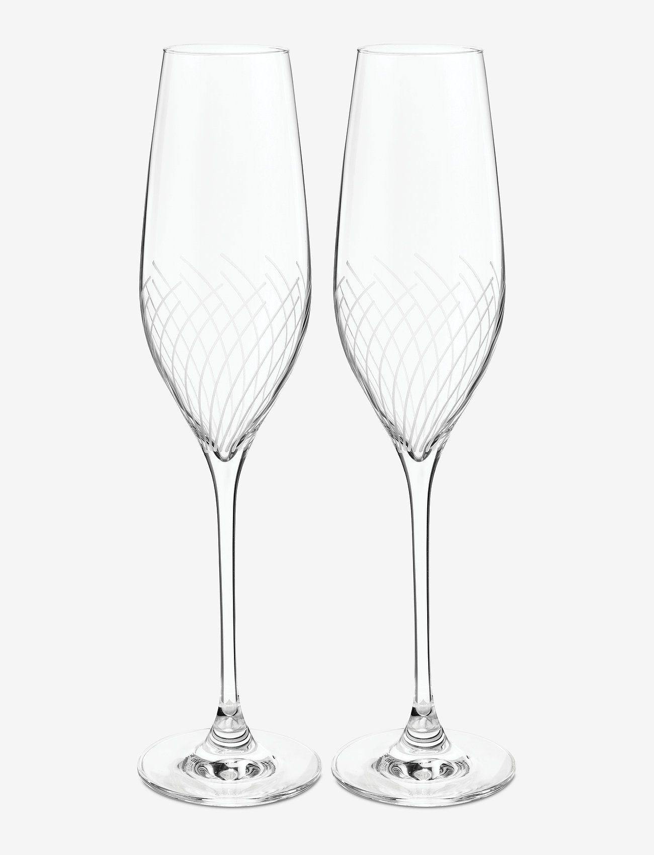 Holmegaard - Cabernet Lines Champagne Glass 29 cl 2 pcs. - najniższe ceny - clear - 0