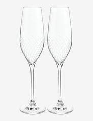 Holmegaard - Cabernet Lines Champagne Glass 29 cl 2 pcs. - zemākās cenas - clear - 0