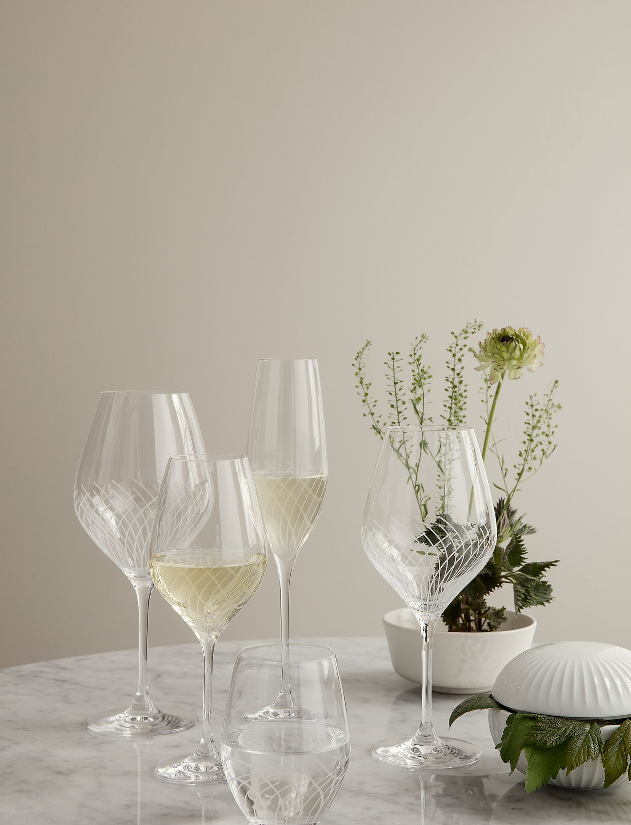 Holmegaard - Cabernet Lines Champagneglas 29 cl 2 stk. - clear - 2