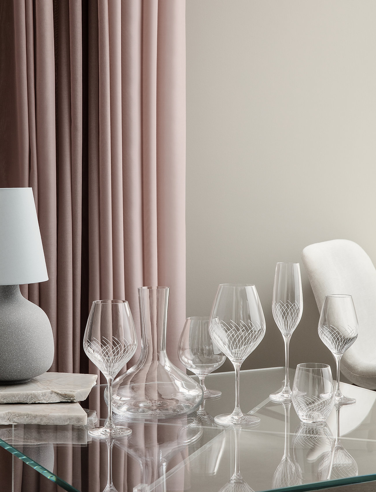 Holmegaard - Cabernet Lines Champagneglas 29 cl 2 stk. - clear - 3