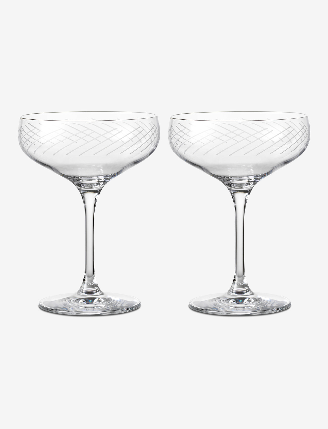 Holmegaard - Cabernet Lines Cocktailglass 29 cl 2 stk. - martiniglass & cocktailglass - clear - 0
