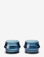 Holmegaard - ARC Tealight holder Ø7.2 cm dark blue 2 pcs. - teeküünlahoidjad - dark blue - 0