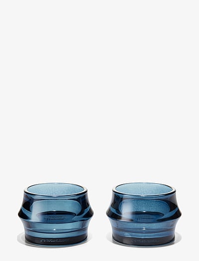 Holmegaard ARC Tealight holder Ø7.2 cm dark blue 2 pcs. - Świeczniki i świeczniki - DARK BLUE / blue
