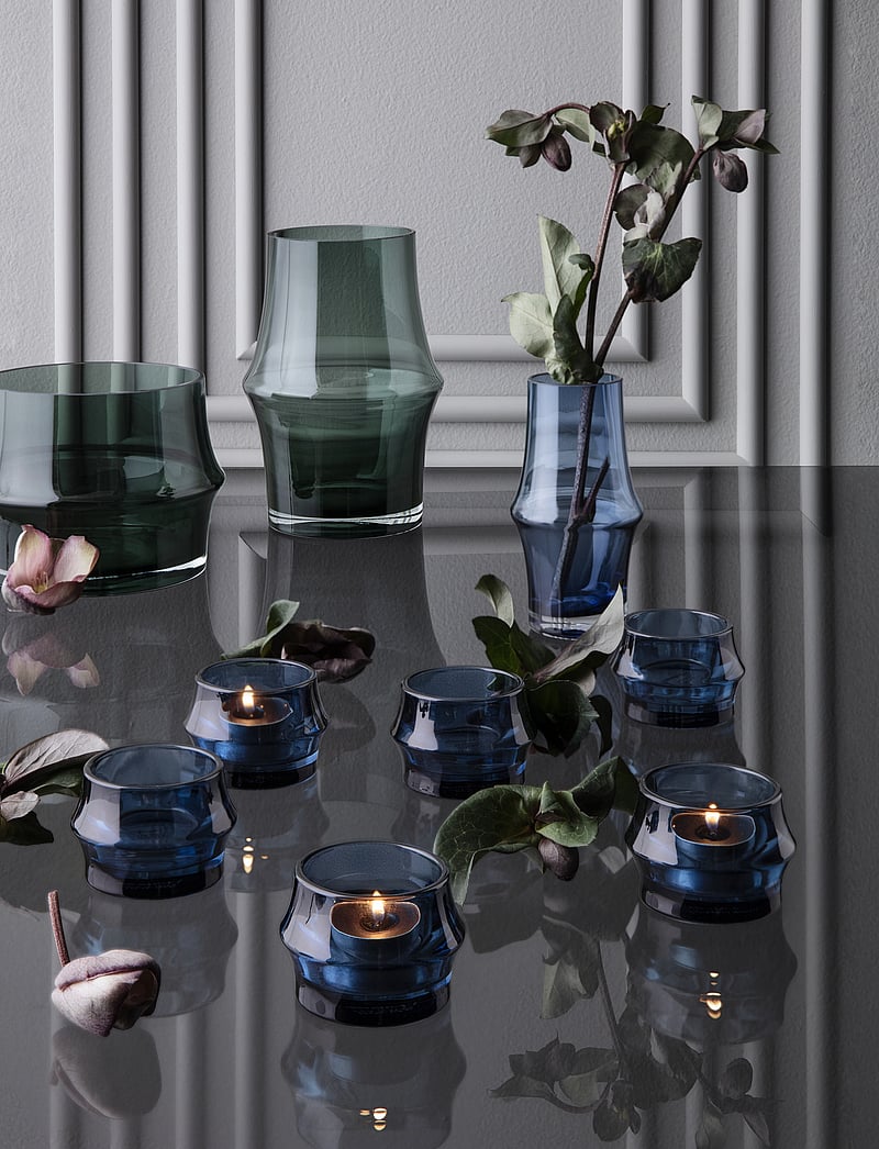 Holmegaard - ARC Tealight holder Ø7.2 cm dark blue 2 pcs. - shop by price - dark blue - 3