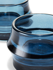 Holmegaard - ARC Tealight holder Ø7.2 cm dark blue 2 pcs. - teeküünlahoidjad - dark blue - 5