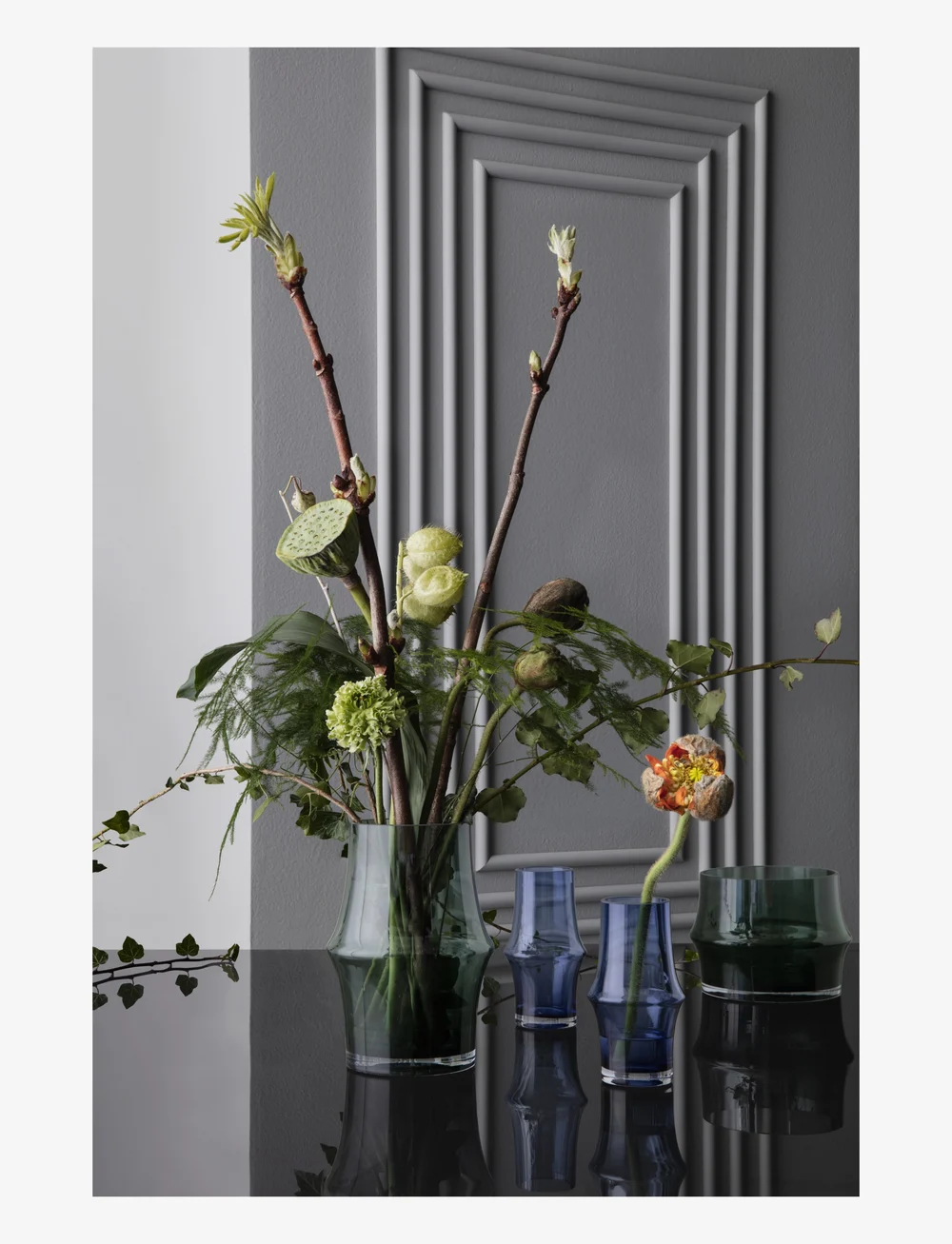 Holmegaard - ARC Flowerpot Ø14.5 cm dark green - vases - dark green - 3