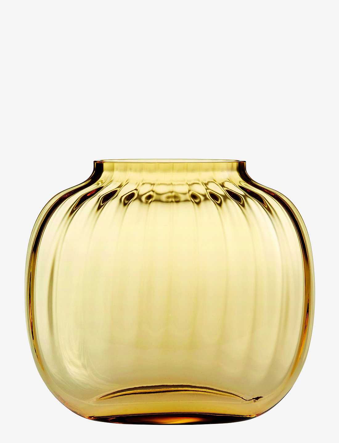 Holmegaard - Primula Oval Vase H12,5 - vasen - amber - 0