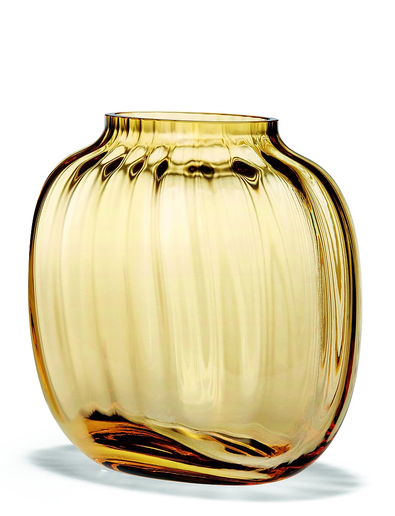 Holmegaard - Primula Oval Vase H12,5 - sünnipäevakingitused - amber - 1
