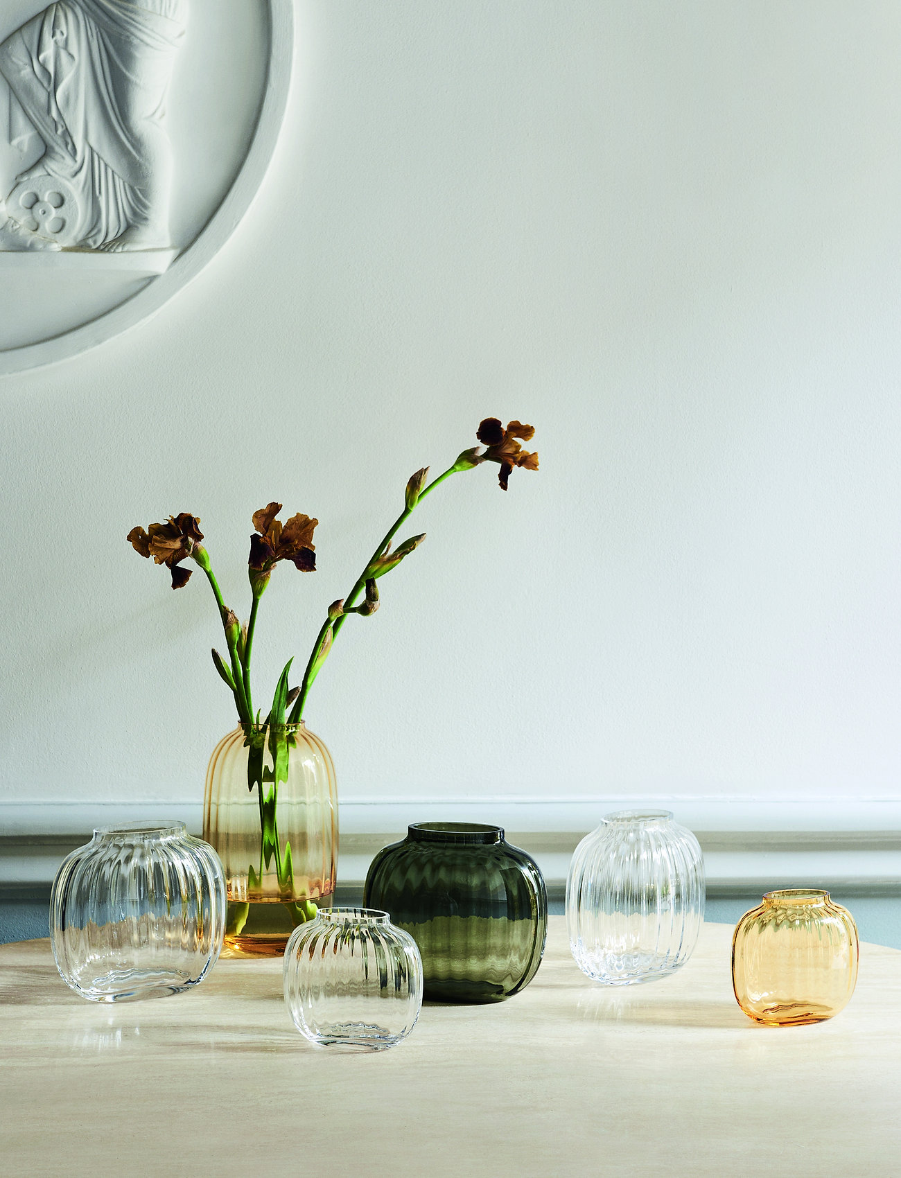 Holmegaard - Primula Oval Vase H17,5 - små vaser - clear - 1