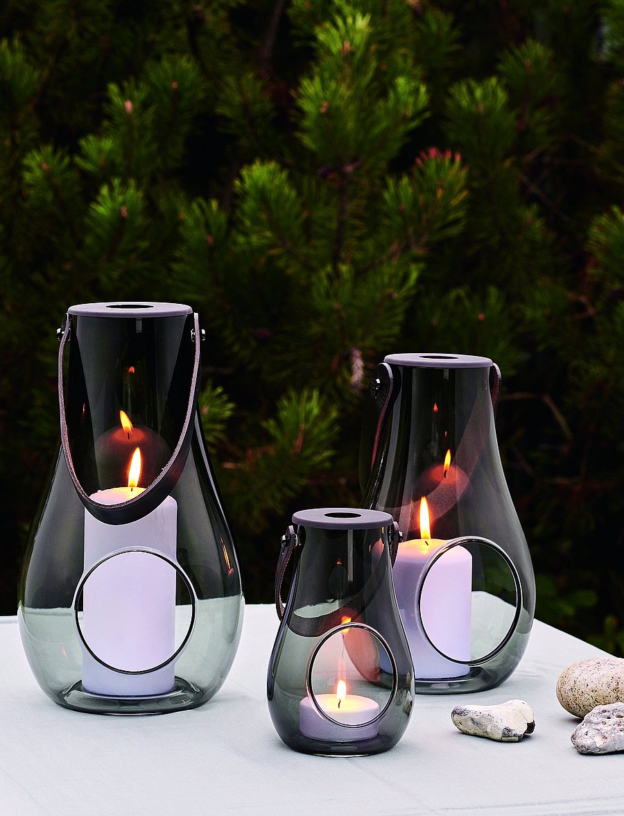 Holmegaard - DWL Lantern H16 - geburtstagsgeschenke - smoke - 1