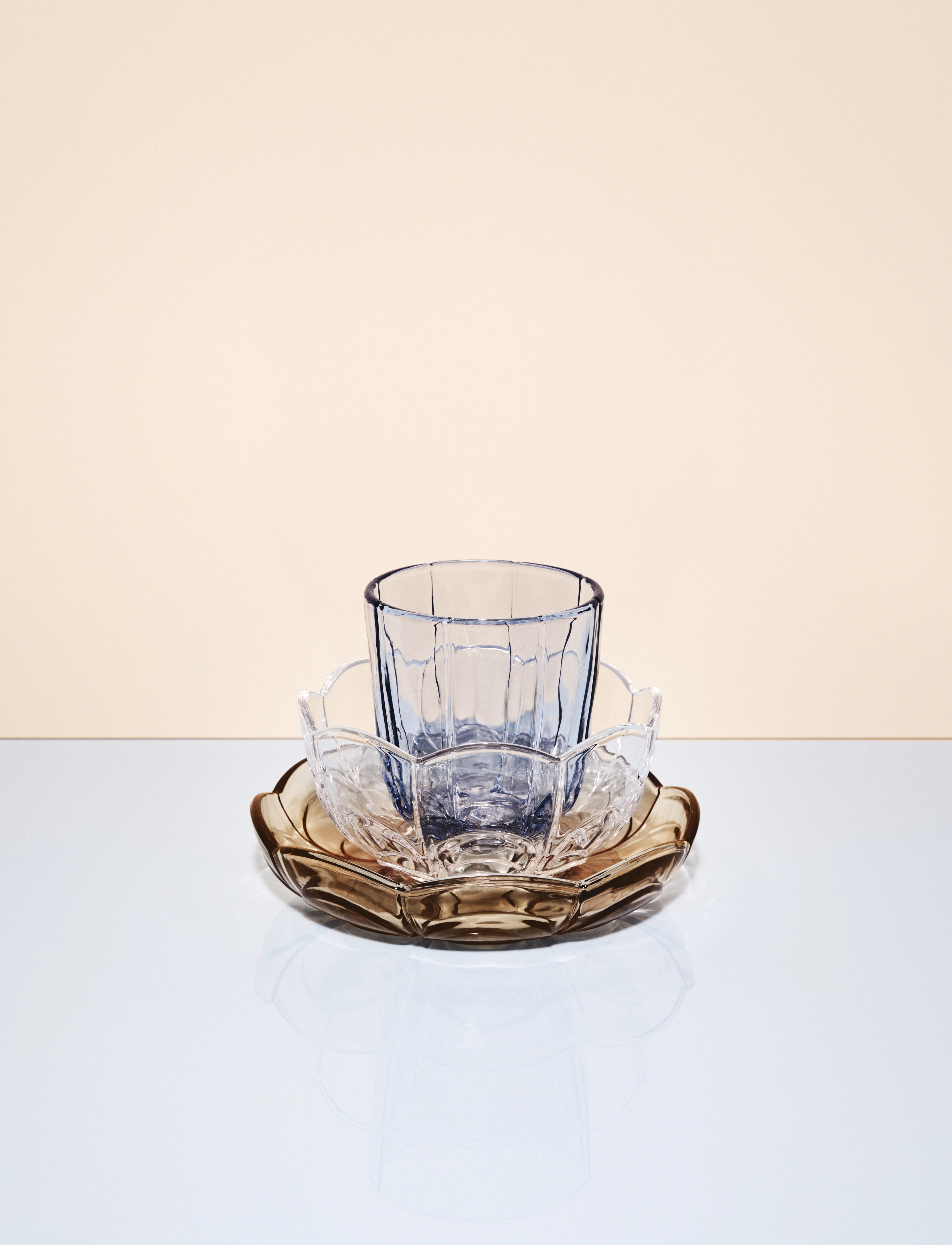 Holmegaard Lily Vandglas 32 Cl Blue Iris 2 Stk., CL, Glass, Blau - Drinking Homeware