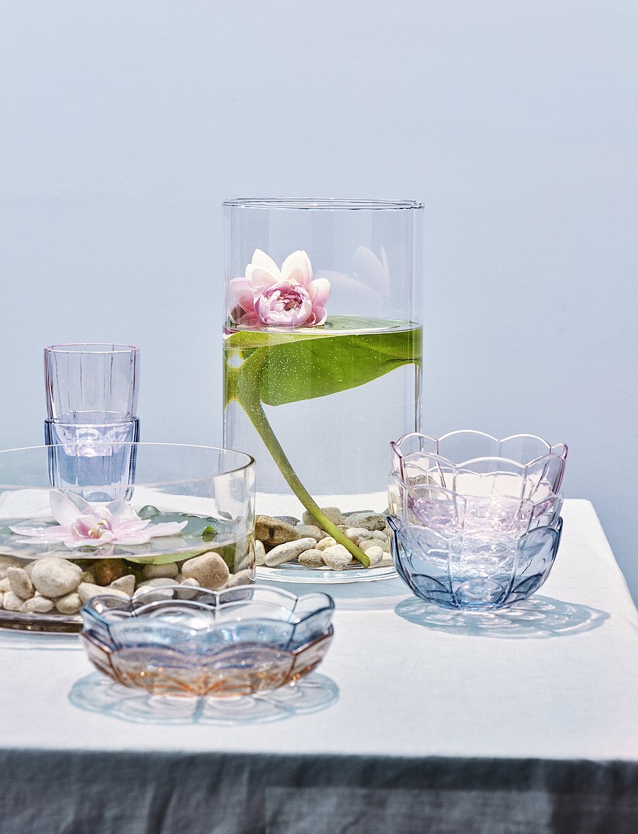 Holmegaard - Lily Tumbler 32 cl blue iris 2 pcs. - glāzes un kausi - blue iris - 2