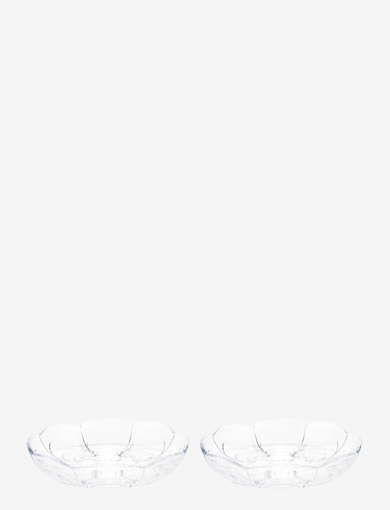 Holmegaard - Lily Isasiet Ø16 cm klar 2 stk. - asietter - clear - 0