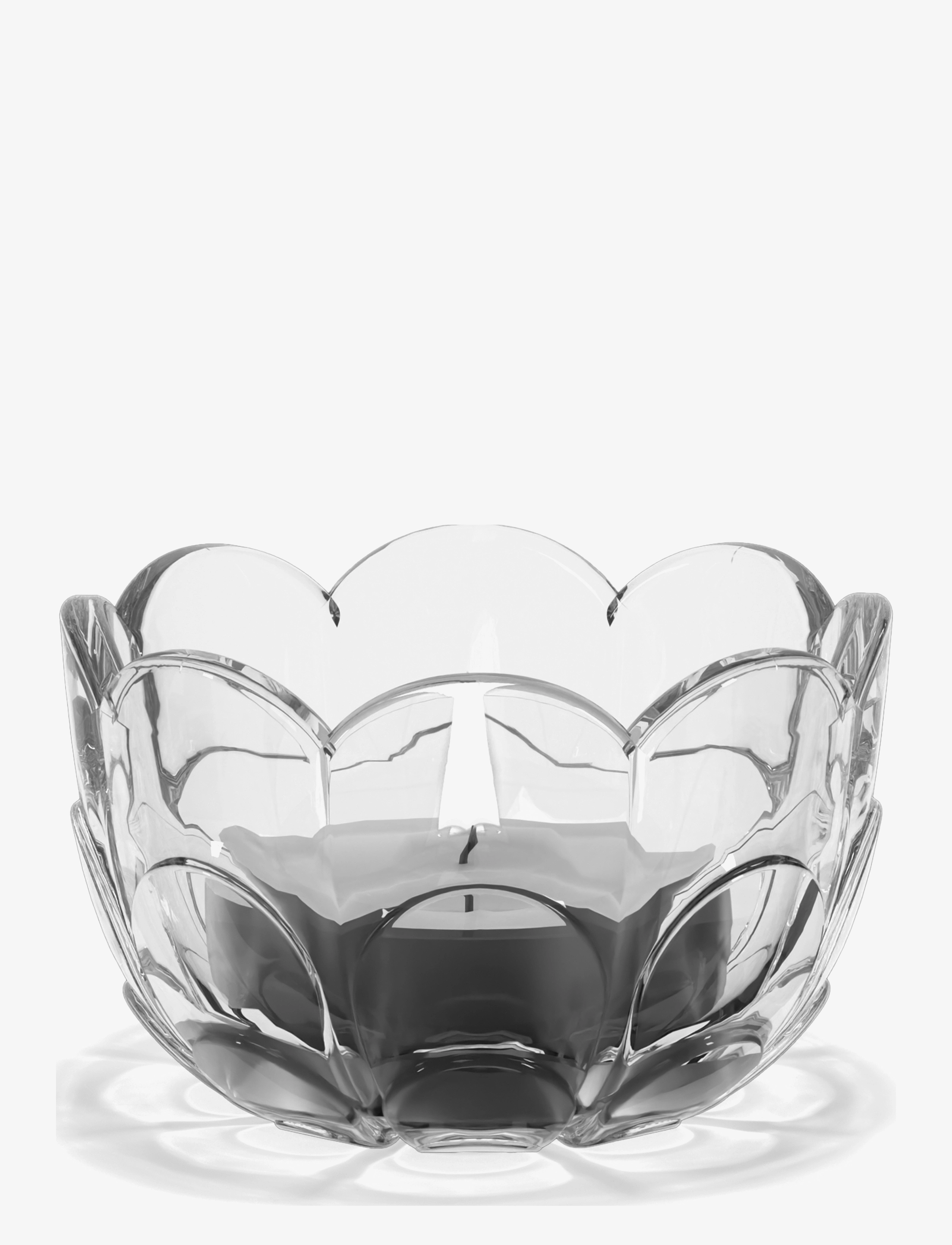 Holmegaard - Lily Tealight holder Ø7 cm clear - tealight holders - clear - 2