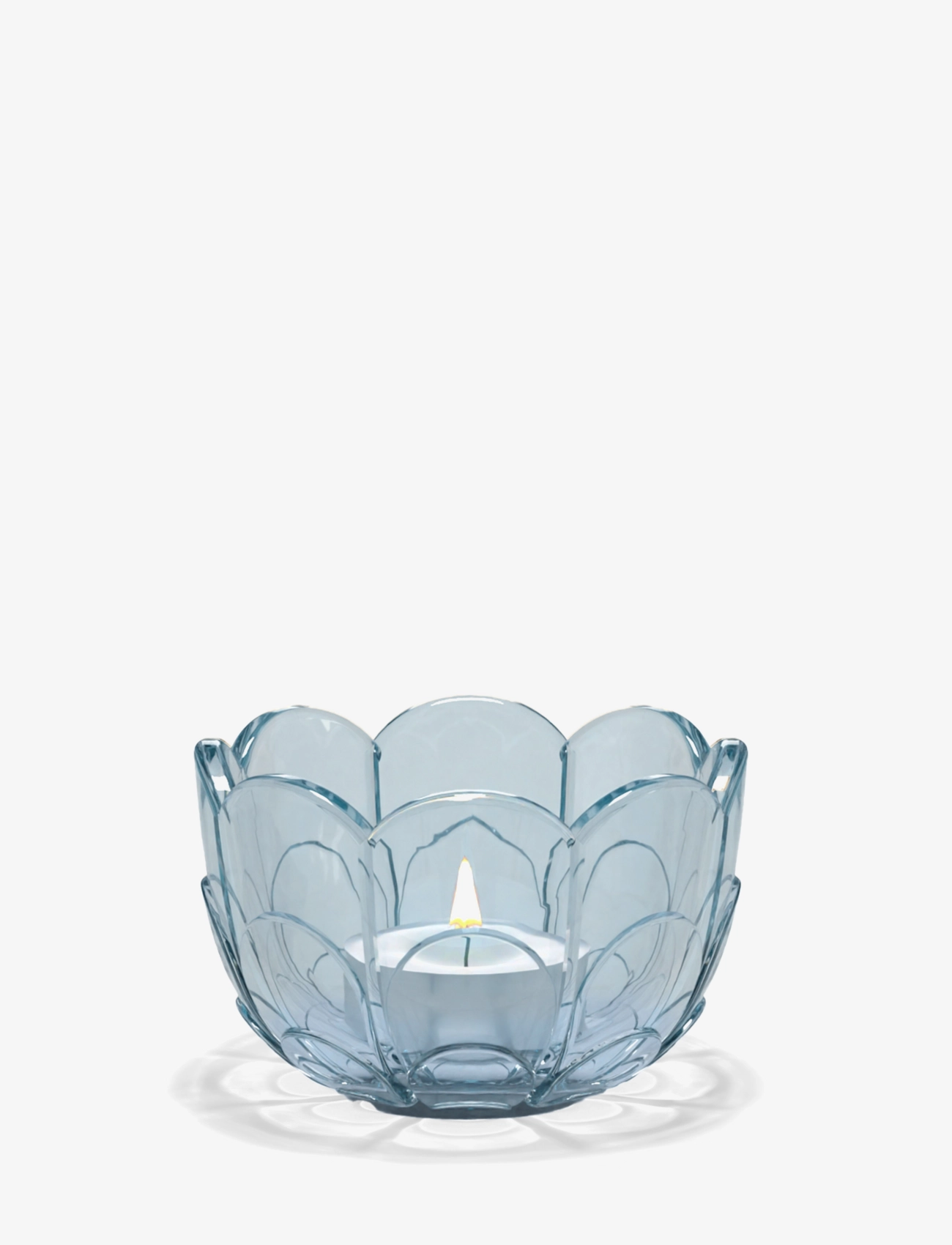 Holmegaard - Lily Tealight holder Ø7 cm blue iris - teelichthalter - blue iris - 2