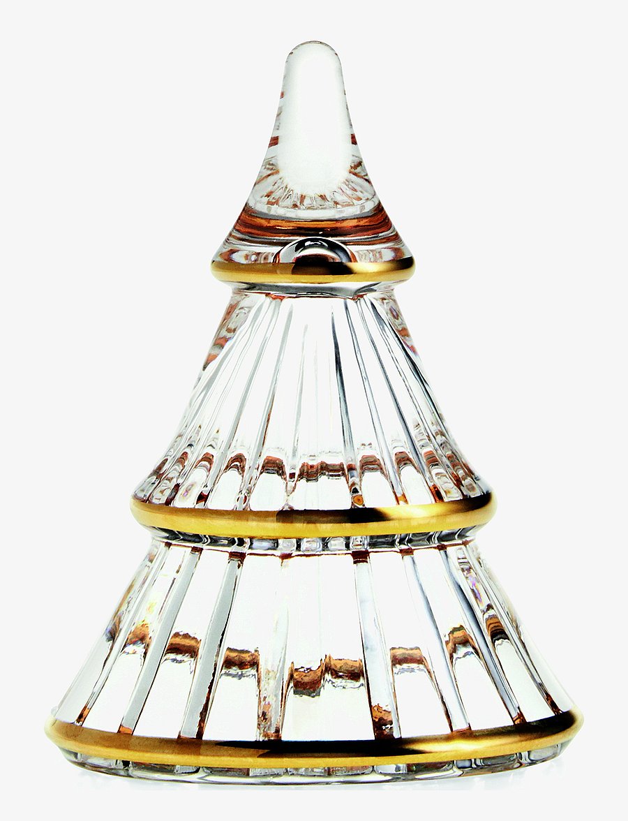 Holmegaard - Fairytales Christmas tree medium with gold - madalaimad hinnad - clear with gold - 0