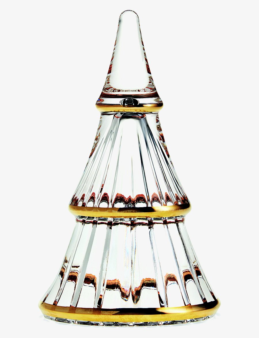 Holmegaard - Fairytales Christmas tree large with gold - clear with gold - 0