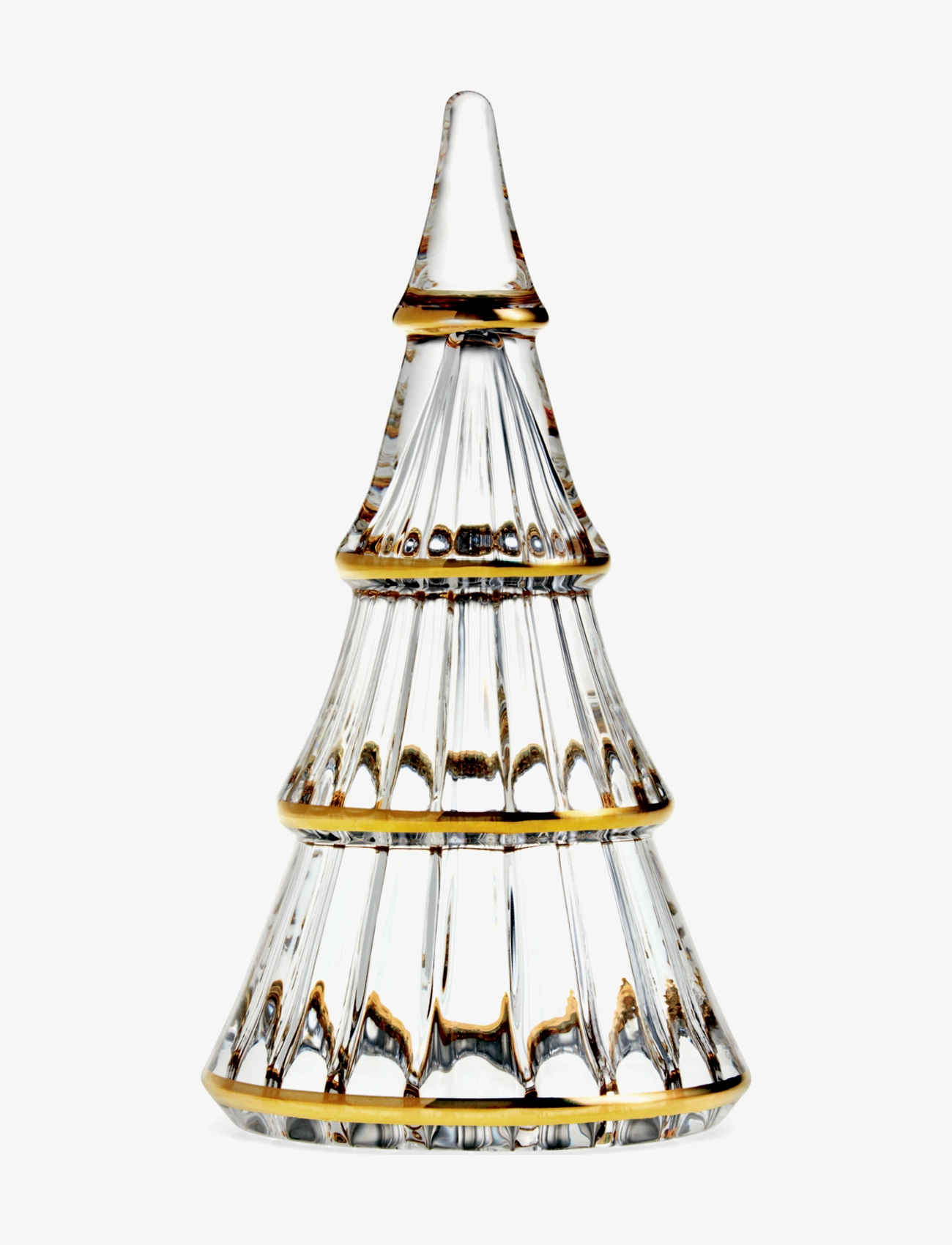Holmegaard Fairytales Christmas tree xlarge with gold - Jõulukingid - CLEAR WITH GOLD / gold