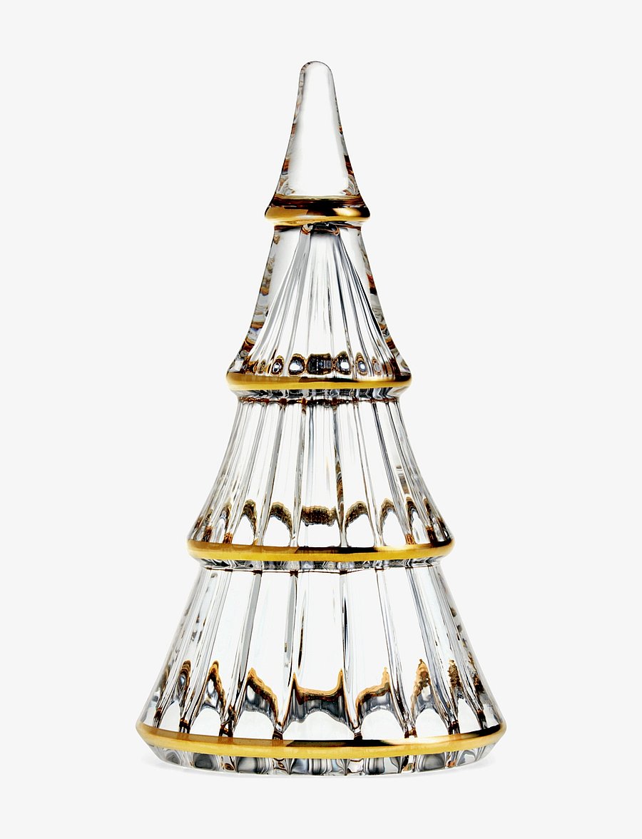 Holmegaard - Fairytales Christmas tree xlarge with gold - clear with gold - 0