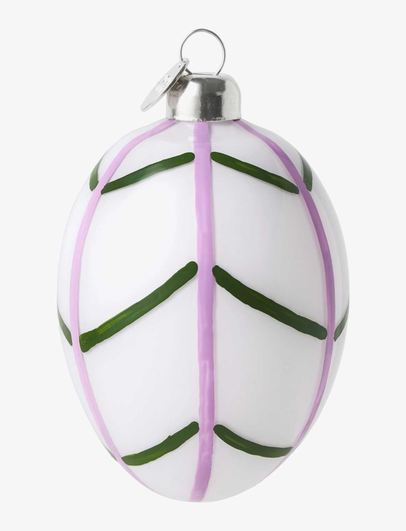 HOLMEGAARD Souvenir Easter Påskeophæng H7.5 Blad Patterned - H:7.5CM - Unisex