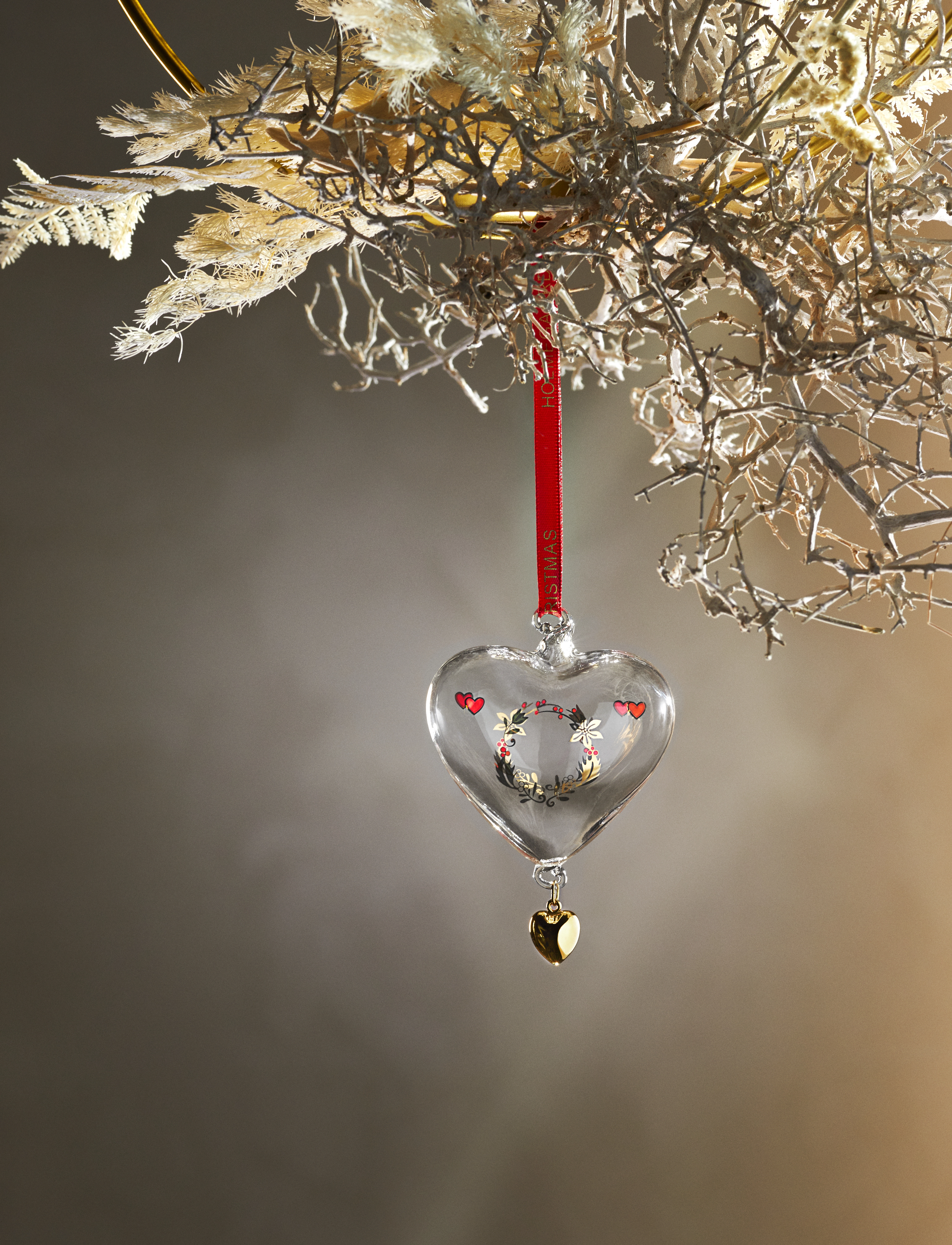 Holmegaard - Ann-Sofi Romme Annual Christmas Heart 2023 small clear - clear - 1
