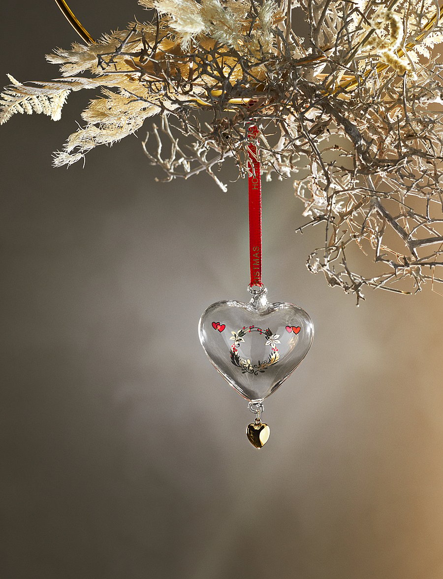 Holmegaard - Ann-Sofi Romme Annual Christmas Heart 2023 small clear - clear - 1