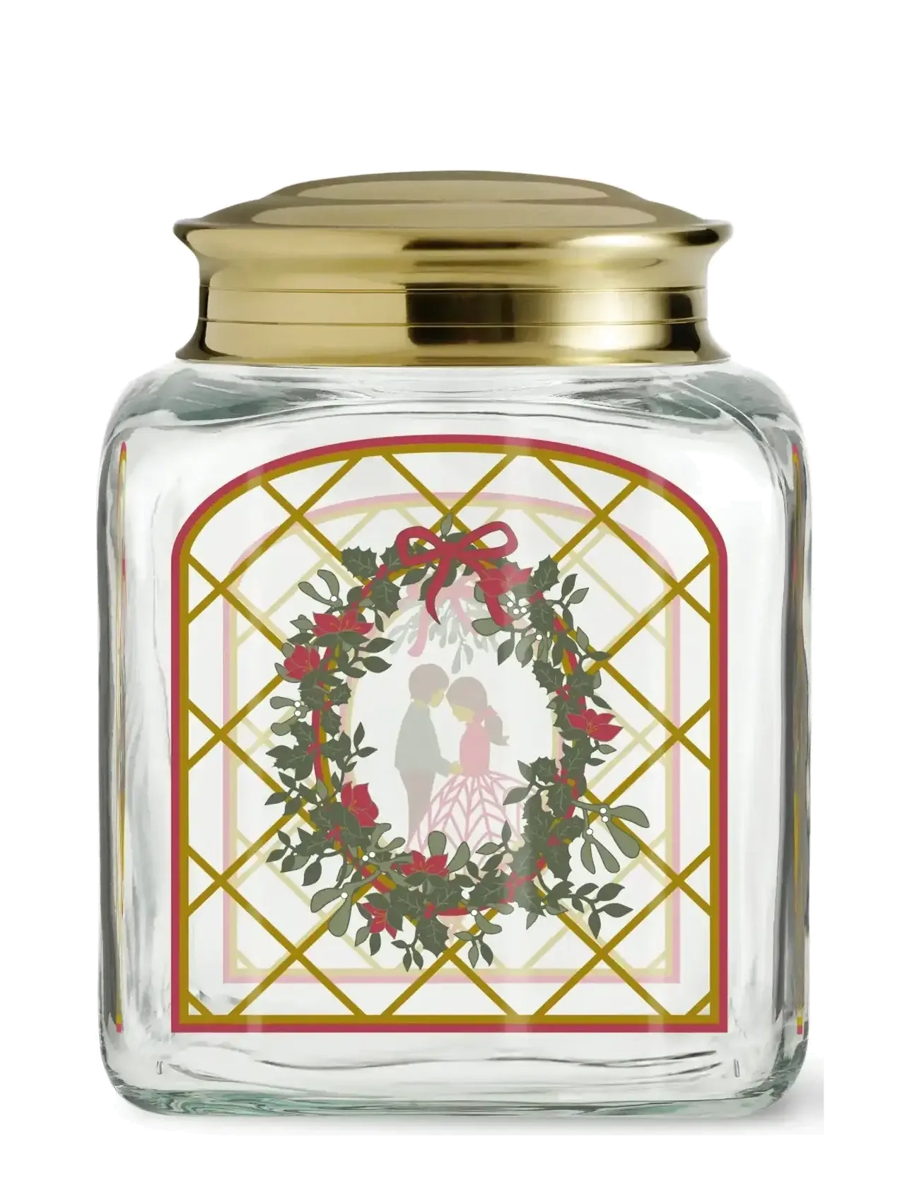 Holmegaard Christmas Biscuit jar 2025 H16 multi - MULTI