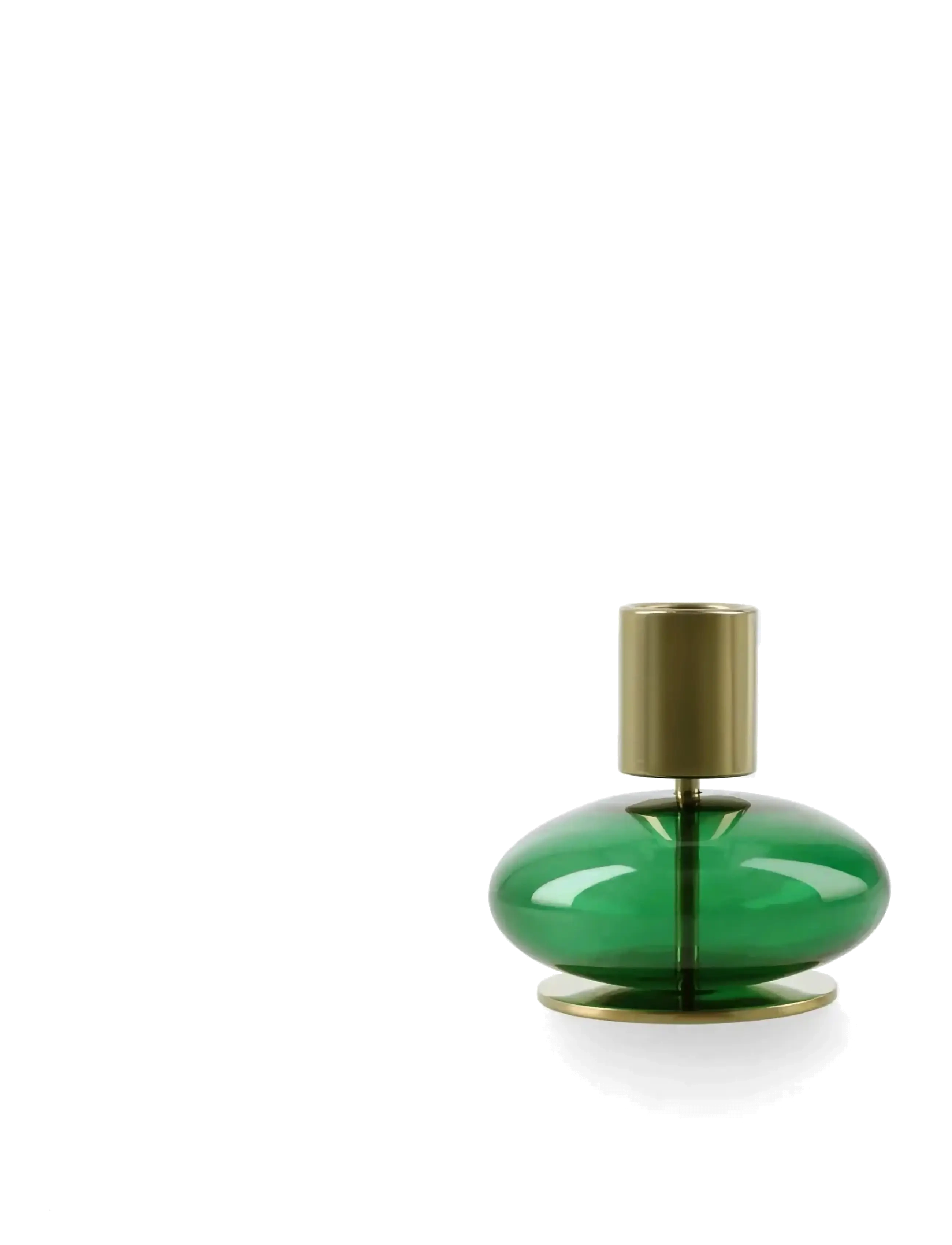 Holmegaard - Bubble Candle holder H8 cm green - green - 2