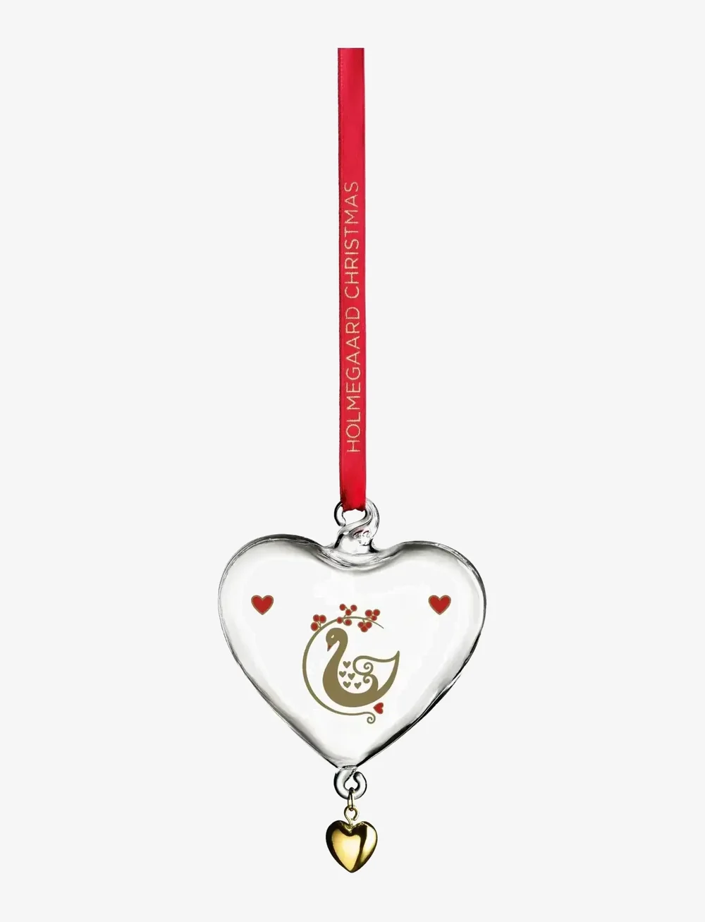 Holmegaard - Ann-Sofi Romme Annual Christmas Heart 2025 small clear - weihnachtskugeln - clear - 0