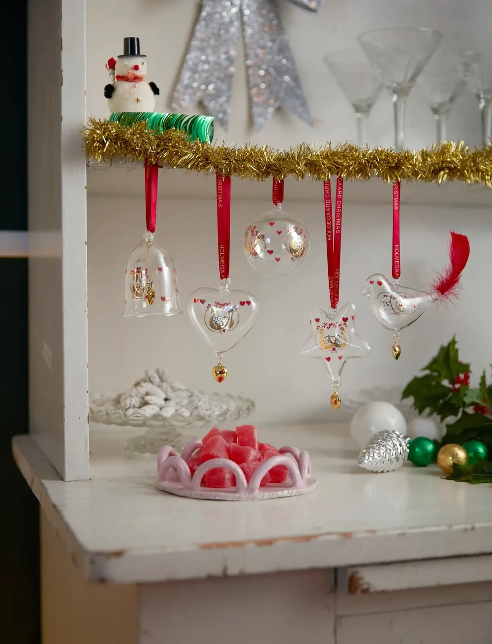 Holmegaard - Ann-Sofi Romme Annual Christmas Heart 2025 small clear - weihnachtskugeln - clear - 3