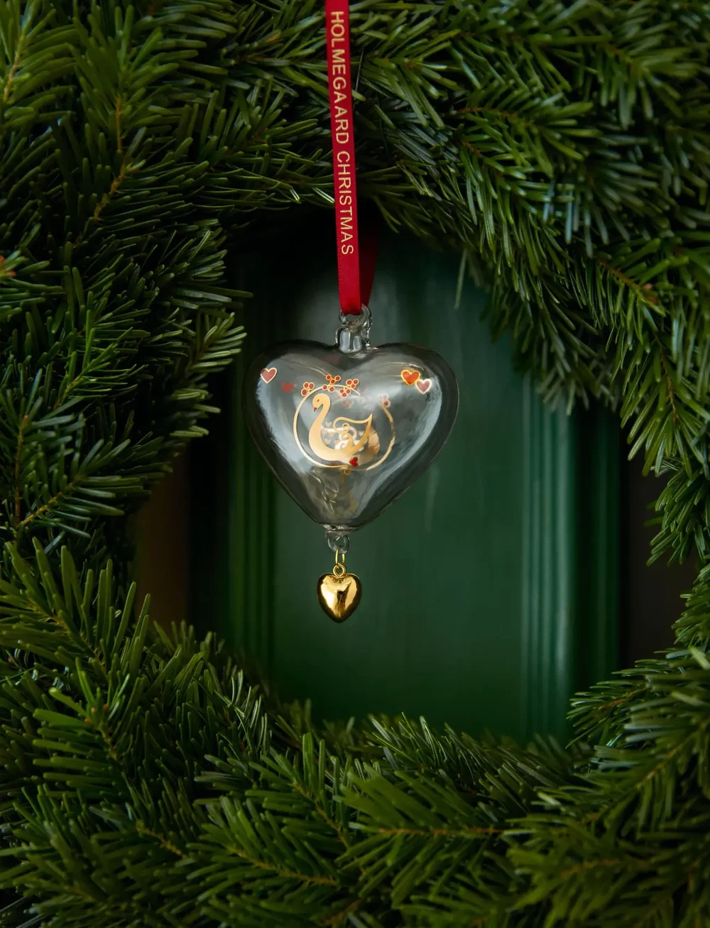 Holmegaard - Ann-Sofi Romme Annual Christmas Heart 2025 small clear - weihnachtskugeln - clear - 4