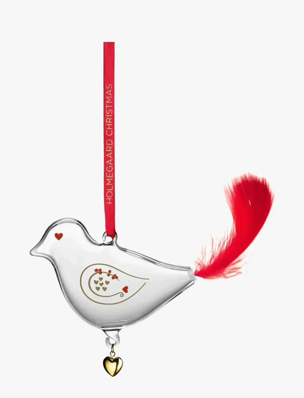 Holmegaard - Ann-Sofi Romme Annual Christmas Bird 2025 small clear - weihnachtskugeln - clear - 0
